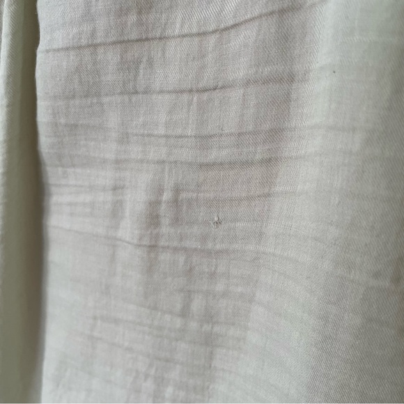 Mother Denim Mother The Sunburst Swamp Sage Green Cotton Peasant Blouse Size M - Picture 12 of 12